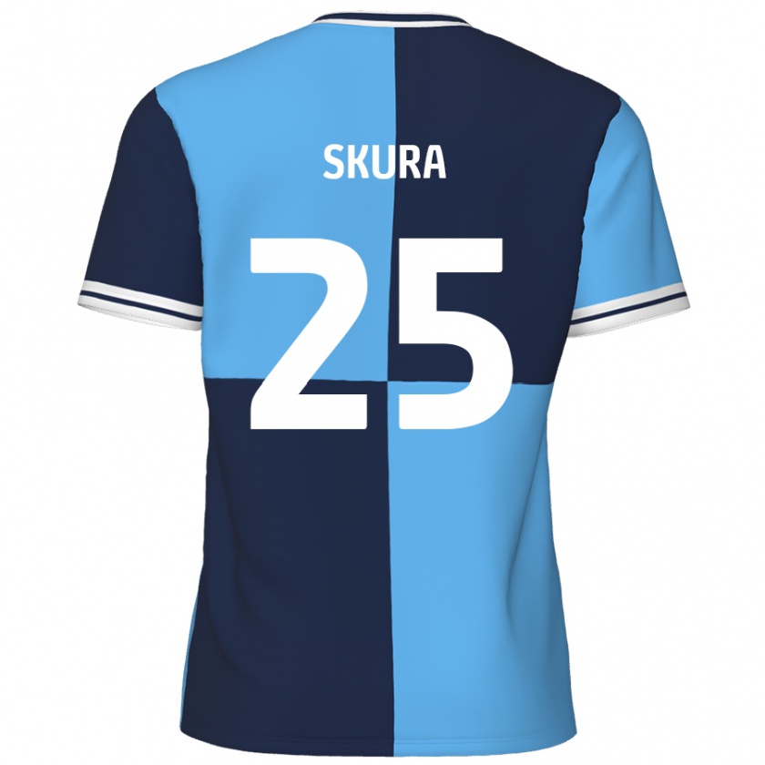 Kandiny Dames Declan Skura #25 Hemelsblauw Donkerblauw Thuisshirt Thuistenue 2024/25 T-Shirt België