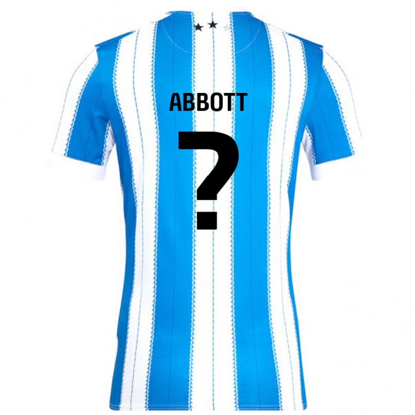 Kandiny Mujer Camiseta Zak Abbott #0 Azul Blanco 1ª Equipación 2024/25 La Camisa