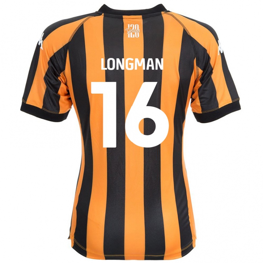 Kandiny Donna Maglia Ryan Longman #16 Nero Ambra Kit Gara Home 2024/25 Maglietta