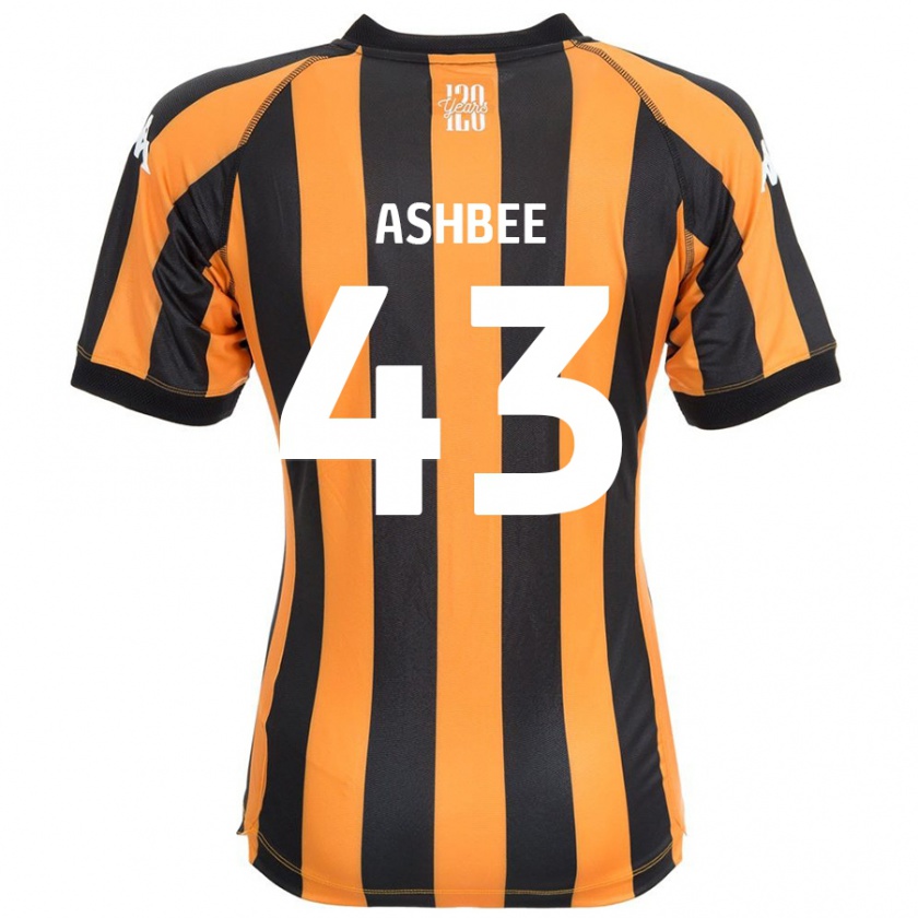 Kandiny Dames Stanley Ashbee #43 Zwart Amber Thuisshirt Thuistenue 2024/25 T-Shirt België