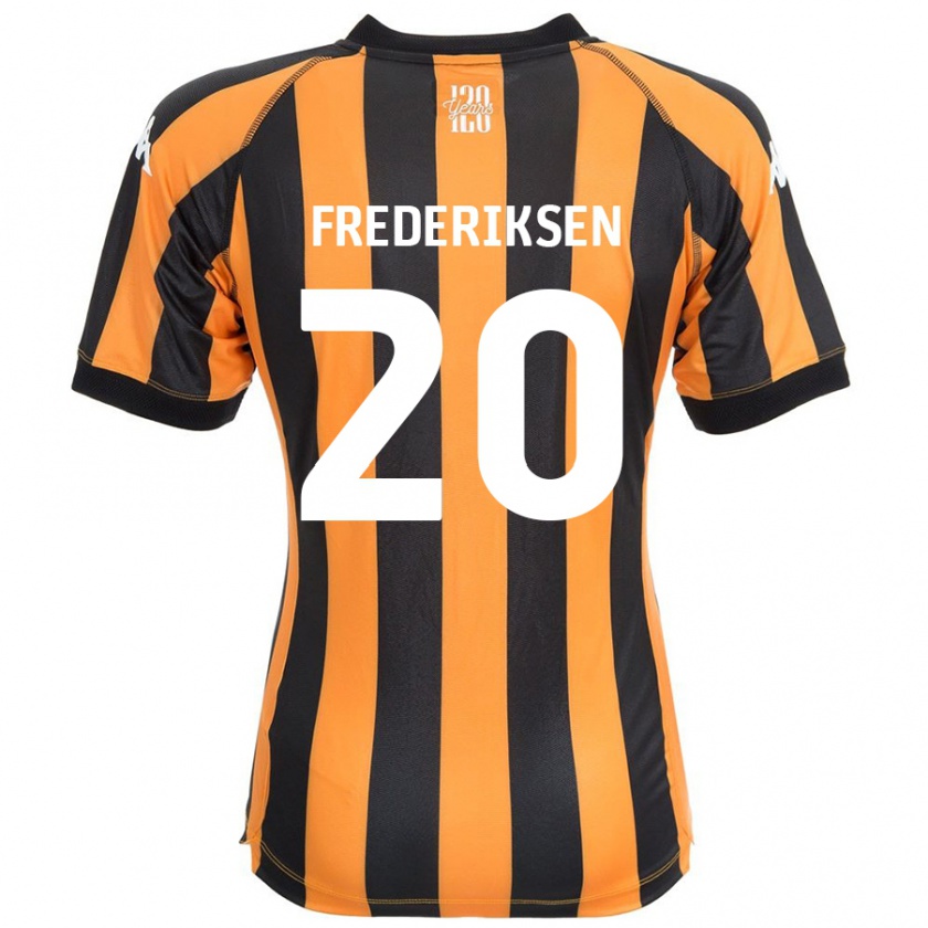 KandinyレディースAbbey Frederiksen#20ブラックアンバーホームシャツ2024/25ジャージーユニフォーム