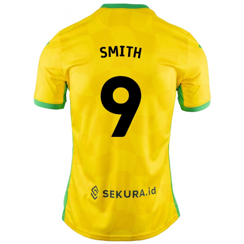 Kandiny Mujer Camiseta Ellie Smith #9 Amarillo Verde 1ª Equipación 2024/25 La Camisa México