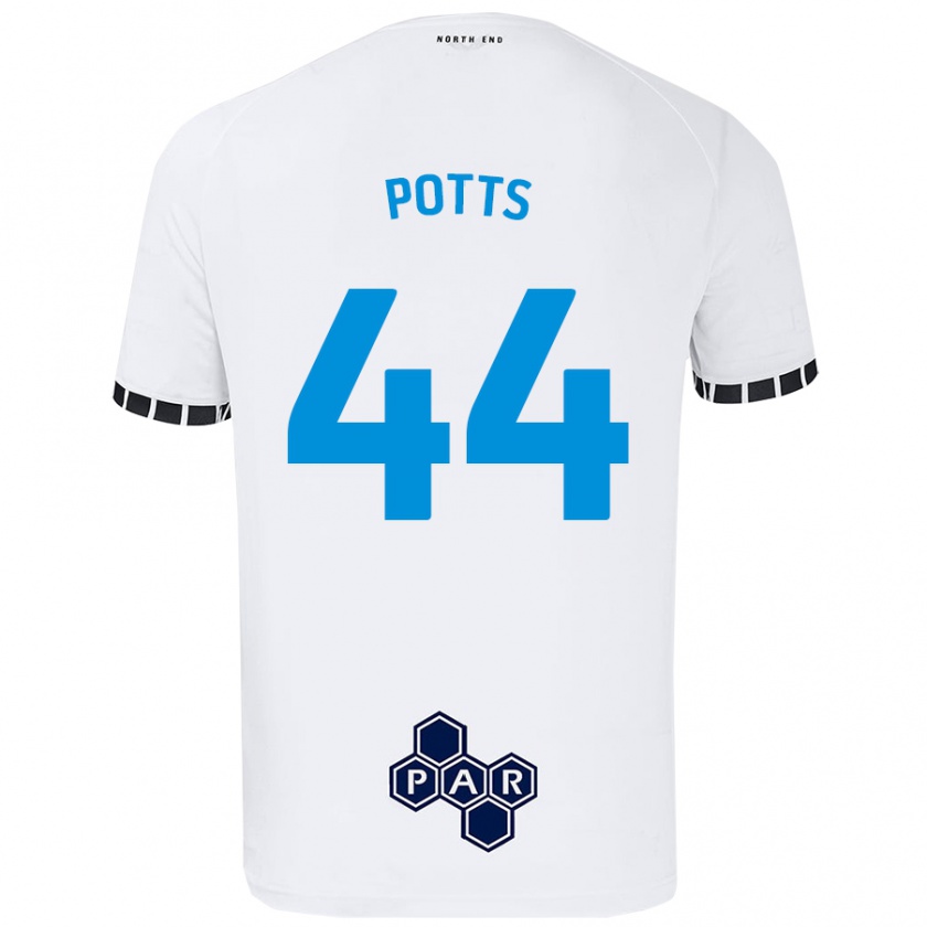 Kandiny Damen Brad Potts #44 Weiß Heimtrikot Trikot 2024/25 T-Shirt Österreich