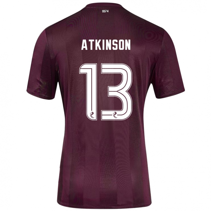 Kandiny Mujer Camiseta Nathaniel Atkinson #13 Borgoña 1ª Equipación 2024/25 La Camisa