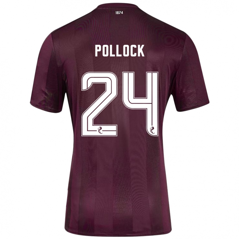 Kandiny Damen Finlay Pollock #24 Burgundrot Heimtrikot Trikot 2024/25 T-Shirt Österreich