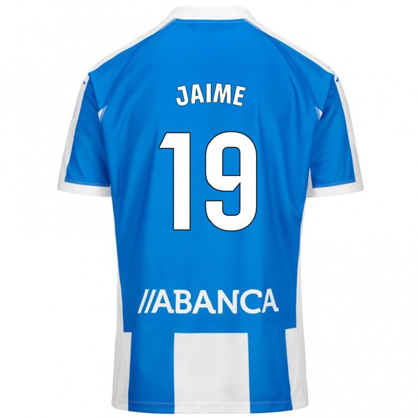 Kandiny Donna Maglia Jaime Sánchez #19 Blu Bianco Kit Gara Home 2024/25 Maglietta