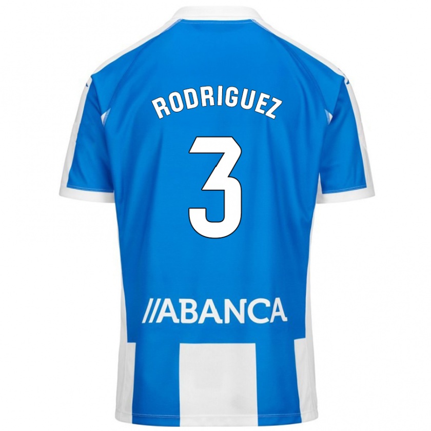 Kandiny Donna Maglia Clara Rodríguez #3 Blu Bianco Kit Gara Home 2024/25 Maglietta