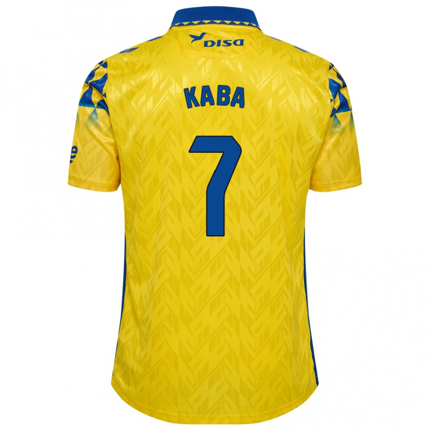 Kandiny Mujer Camiseta Sory Kaba #7 Amarillo Azul 1ª Equipación 2024/25 La Camisa