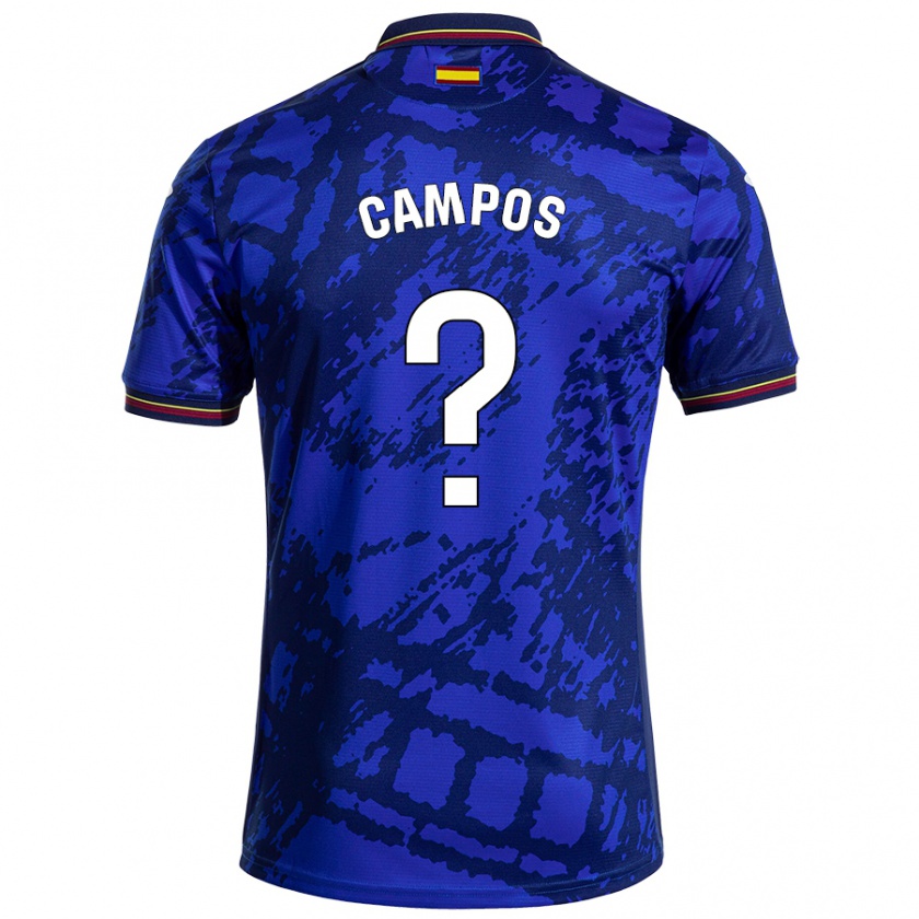 Kandiny Mujer Camiseta Álex Campos #0 Azul Más Oscuro 1ª Equipación 2024/25 La Camisa