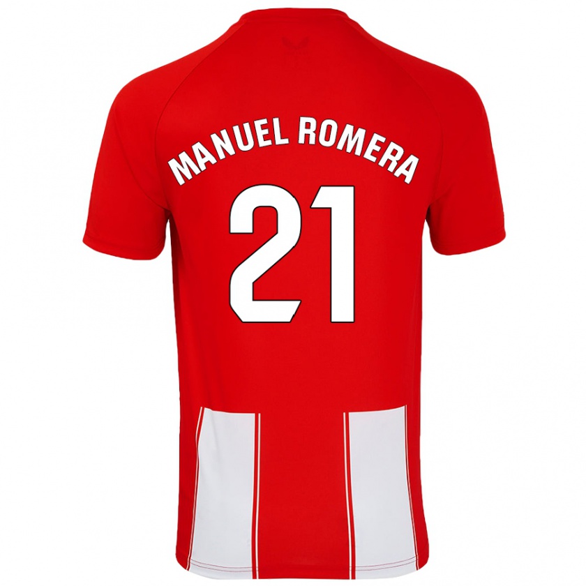 Kandiny Damen José Manuel Romera #21 Rot Weiß Heimtrikot Trikot 2024/25 T-Shirt Österreich