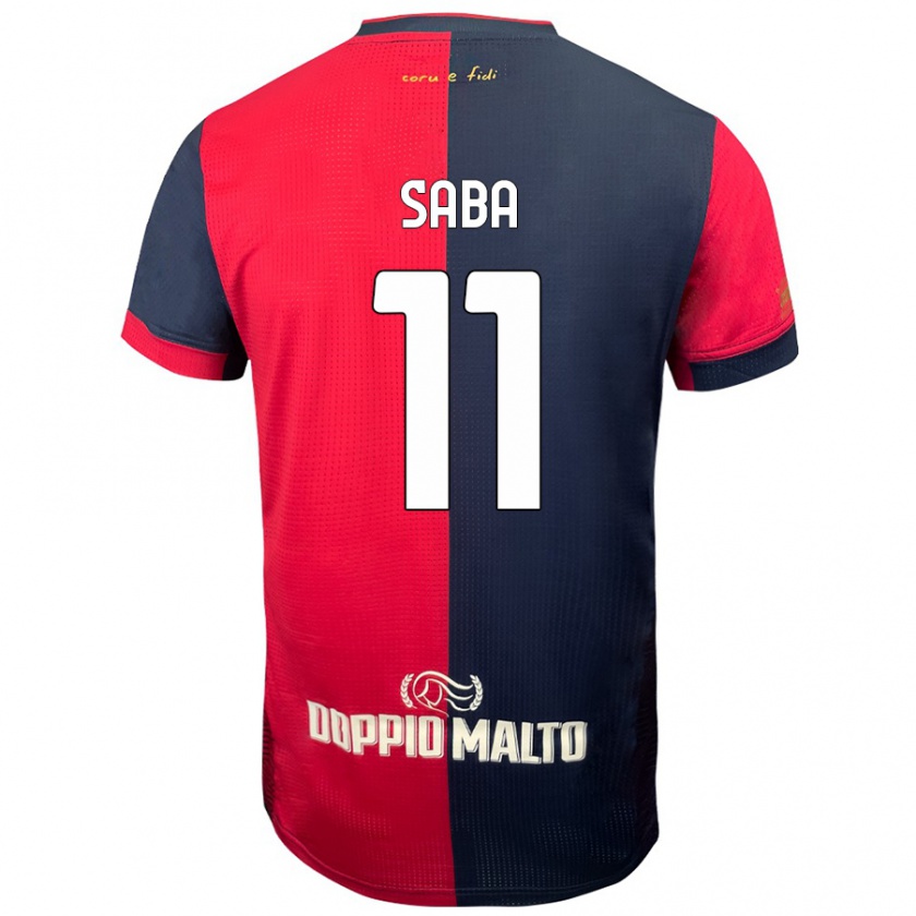 Kandiny Donna Maglia Alessio Saba #11 Rosso Blu Più Scuro Kit Gara Home 2024/25 Maglietta