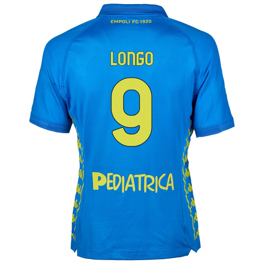 Kandiny Kvinnor Mattia Longo #9 Blå Hemmatröja Matchtröjor 2024/25 Tröjor T-Tröja