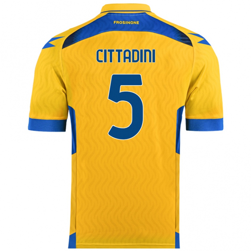 Kandiny Kvinnor Giorgio Cittadini #5 Gul Hemmatröja Matchtröjor 2024/25 Tröjor T-Tröja