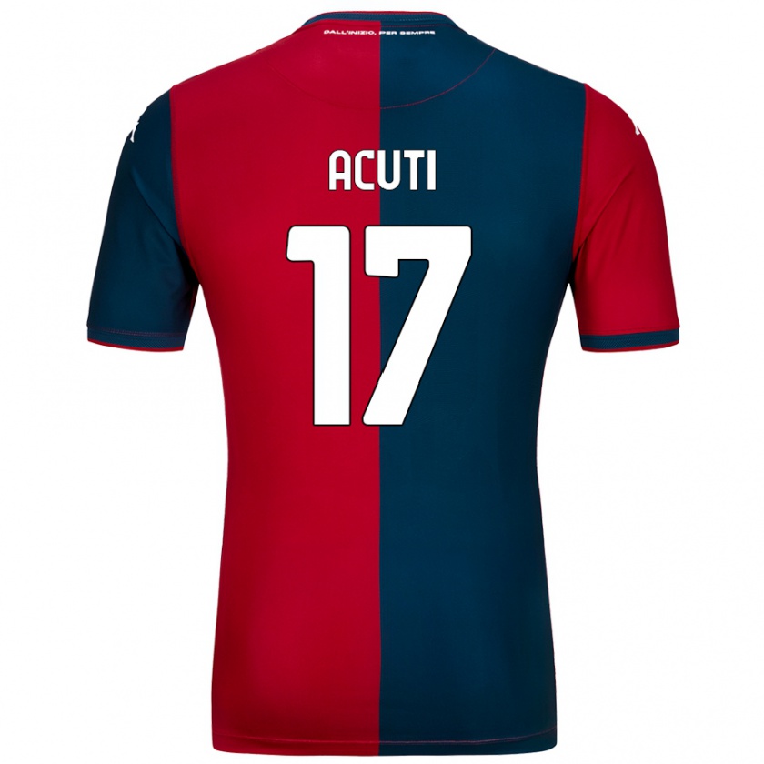 Kandiny Damen Arianna Acuti #17 Rot Dunkelblau Heimtrikot Trikot 2024/25 T-Shirt Österreich