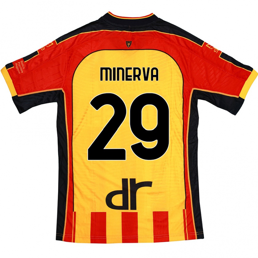 KandinyレディースFrancesco Minerva#29黄 赤ホームシャツ2024/25ジャージーユニフォーム