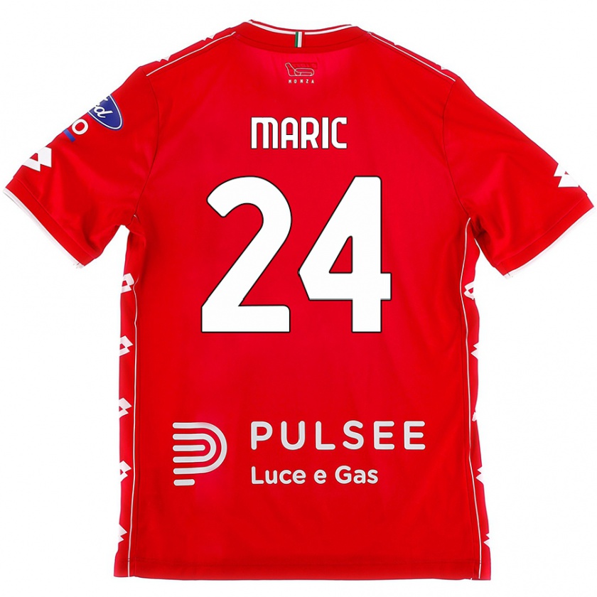 Kandiny Damen Mirko Maric #24 Rot Weiß Heimtrikot Trikot 2024/25 T-Shirt Österreich