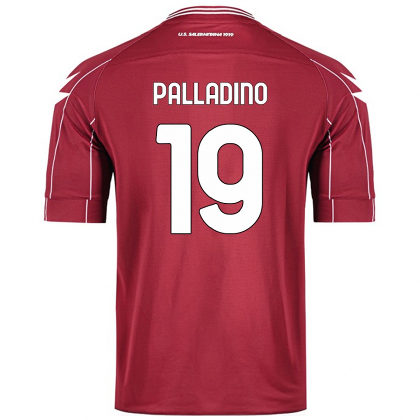 KandinyレディースAlfonso Palladino#19ブルゴーニュホームシャツ2024/25ジャージーユニフォーム