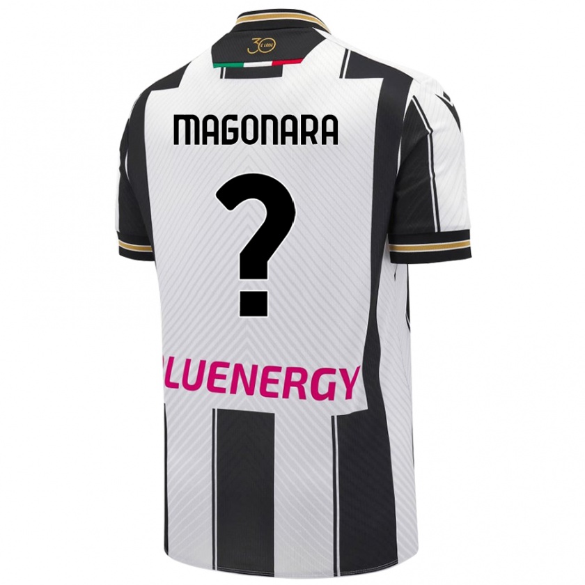 KandinyレディースMatteo Magonara#0白 黒ホームシャツ2024/25ジャージーユニフォーム