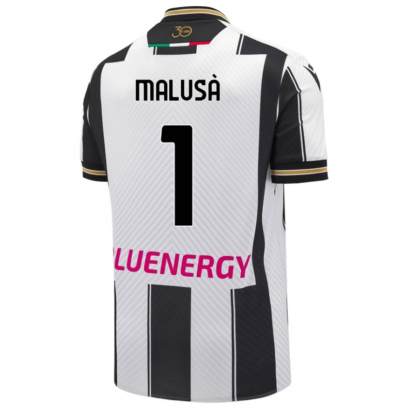 Kandiny Donna Maglia Joel Malusà #1 Bianco Nero Kit Gara Home 2024/25 Maglietta