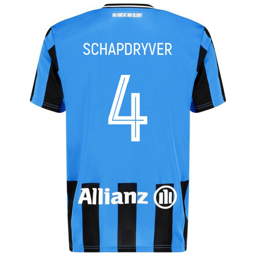 Kandiny Damen Emely Schapdryver #4 Himmelblau Schwarz Heimtrikot Trikot 2024/25 T-Shirt Österreich