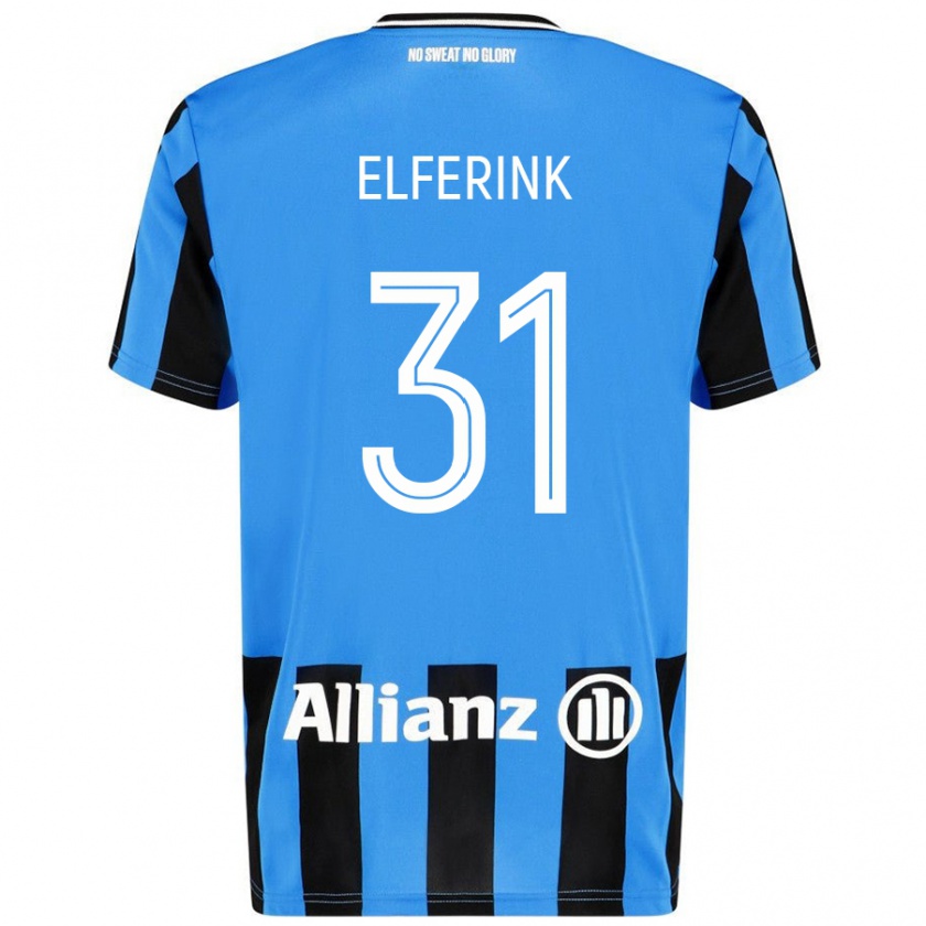 Kandiny Dames Marie Elferink #31 Hemelsblauw Zwart Thuisshirt Thuistenue 2024/25 T-Shirt België