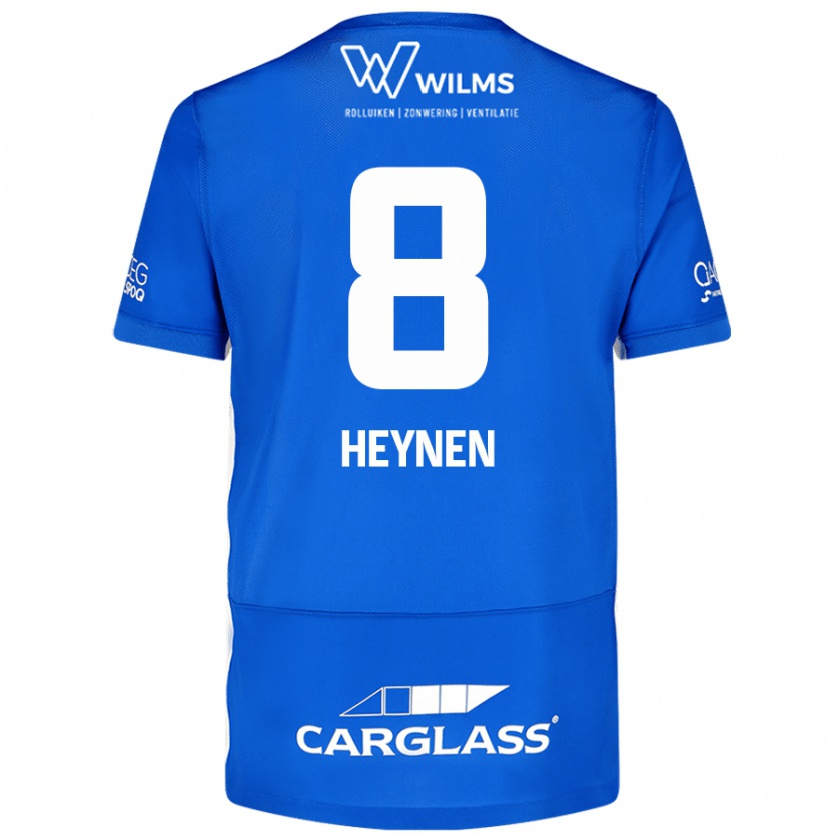 Kandiny Dames Bryan Heynen #8 Blauw Thuisshirt Thuistenue 2024/25 T-Shirt België