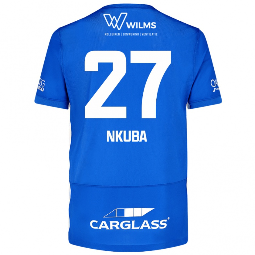 Kandiny Dames Ken Nkuba #27 Blauw Thuisshirt Thuistenue 2024/25 T-Shirt België