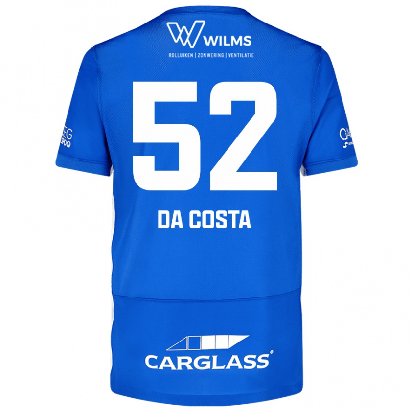 Kandiny Dames Wilson Da Costa #52 Blauw Thuisshirt Thuistenue 2024/25 T-Shirt België