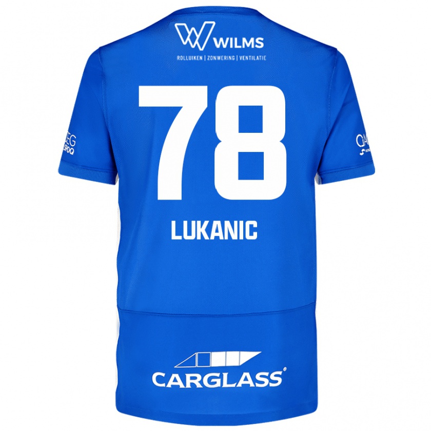 Kandiny Dames Luka Lukanic #78 Blauw Thuisshirt Thuistenue 2024/25 T-Shirt België