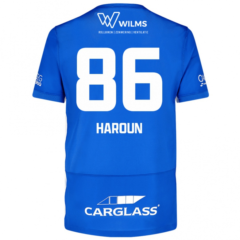 Kandiny Dames Kenan Haroun #86 Blauw Thuisshirt Thuistenue 2024/25 T-Shirt België