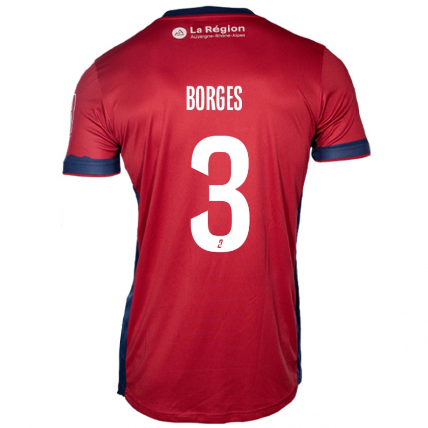 Kandiny Dames Neto Borges #3 Licht Bordeauxrood Thuisshirt Thuistenue 2024/25 T-Shirt België