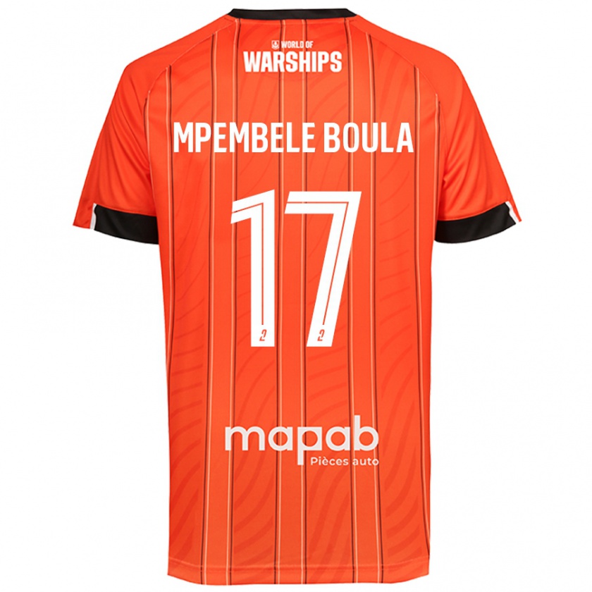 Kandiny Kvinnor Exaucé Mpembele Boula #17 Orange Hemmatröja Matchtröjor 2024/25 Tröjor T-Tröja