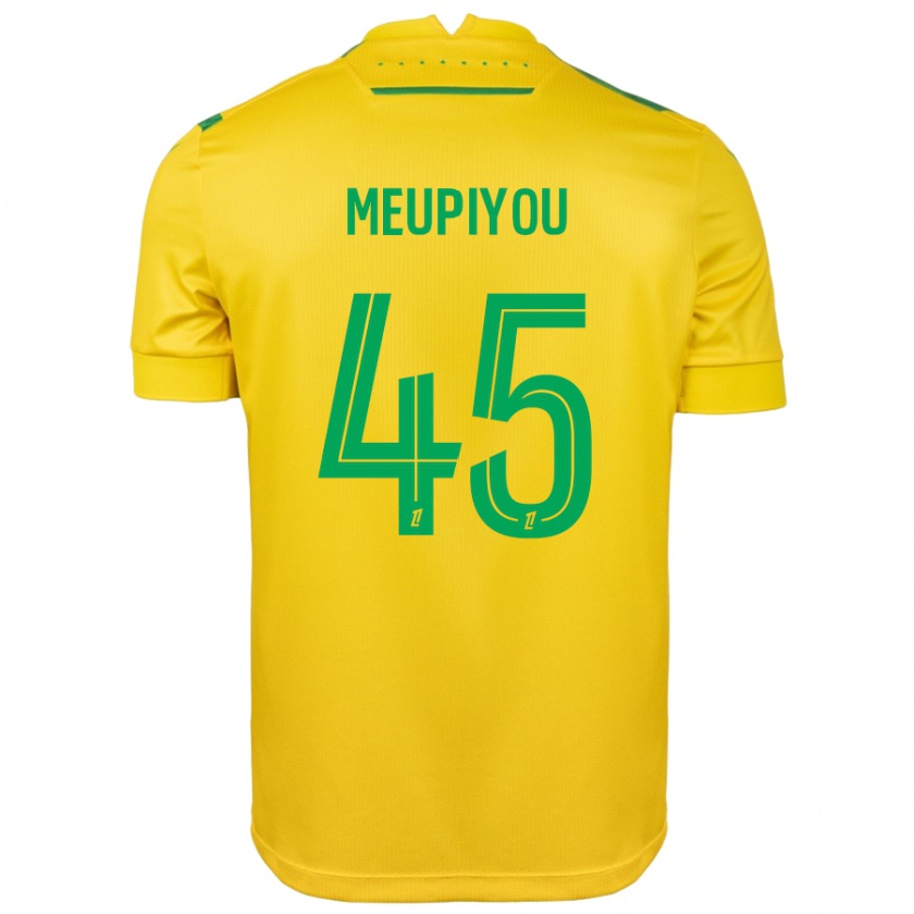 Kandiny Dames Bastien Meupiyou #45 Geel Groen Thuisshirt Thuistenue 2024/25 T-Shirt België