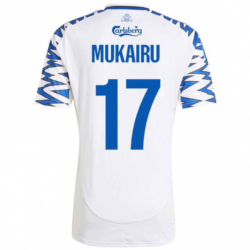 Kandiny Donna Maglia Paul Mukairu #17 Bianco Azzurro Kit Gara Home 2024/25 Maglietta