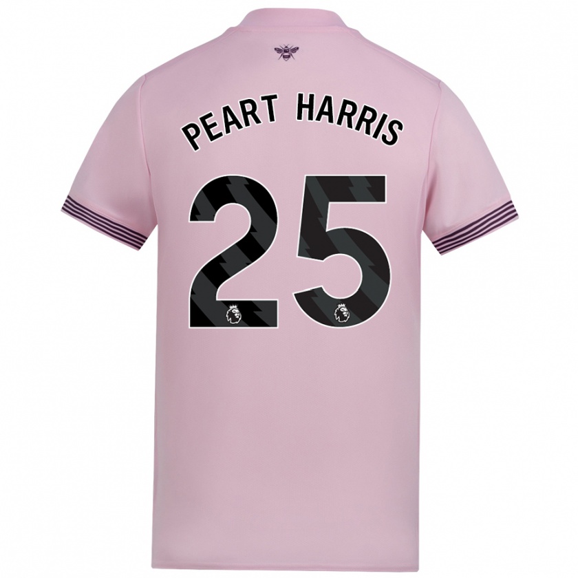 Kandiny Mujer Camiseta Myles Peart-Harris #25 Rosa 2ª Equipación 2024/25 La Camisa