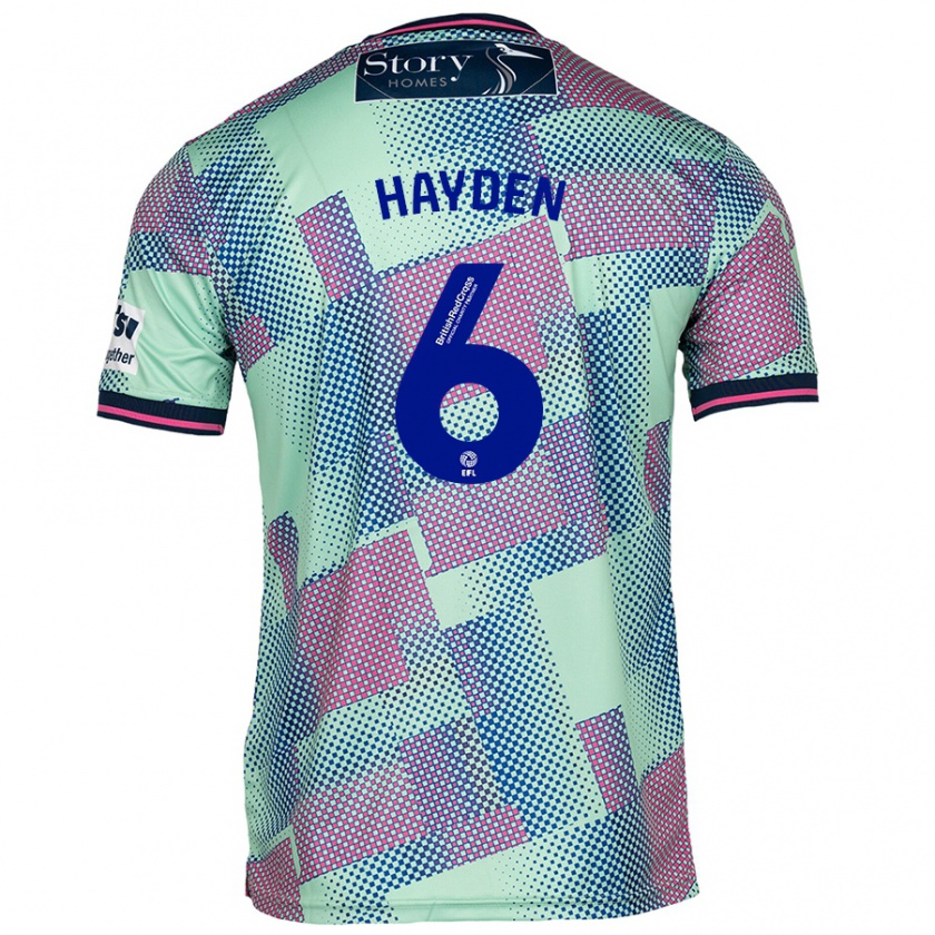 Kandiny Damen Aaron Hayden #6 Grün Auswärtstrikot Trikot 2024/25 T-Shirt Österreich