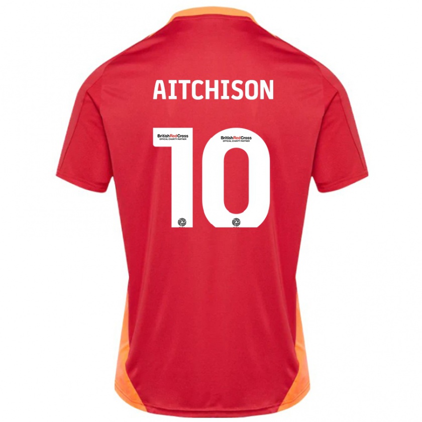 Kandiny Damen Jack Aitchison #10 Blau Cremeweiß Auswärtstrikot Trikot 2024/25 T-Shirt Österreich