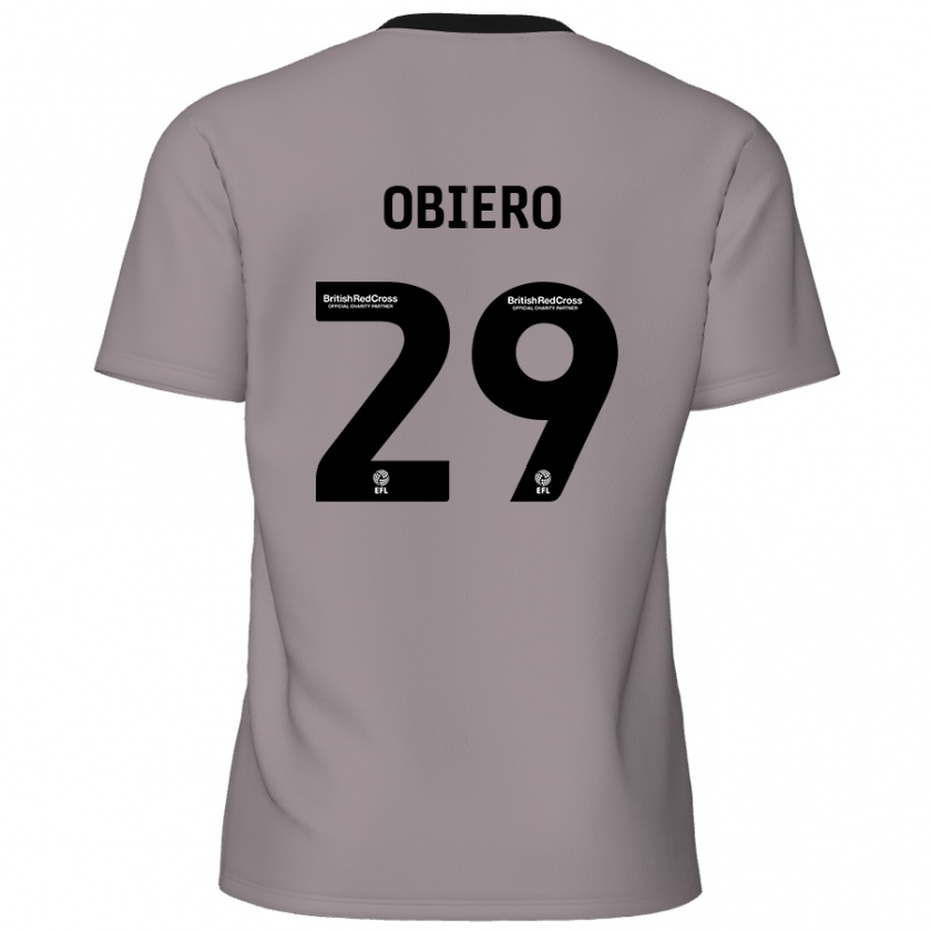 Kandiny Mujer Camiseta Zech Obiero #29 Gris 2ª Equipación 2024/25 La Camisa México