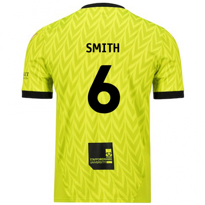 Kandiny Donna Maglia Nathan Smith #6 Verde Fluorescente Kit Gara Away 2024/25 Maglietta