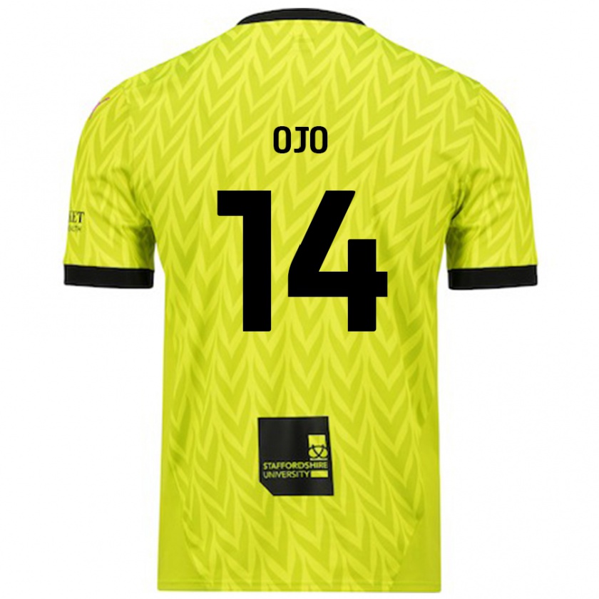 Kandiny Donna Maglia Funso Ojo #14 Verde Fluorescente Kit Gara Away 2024/25 Maglietta