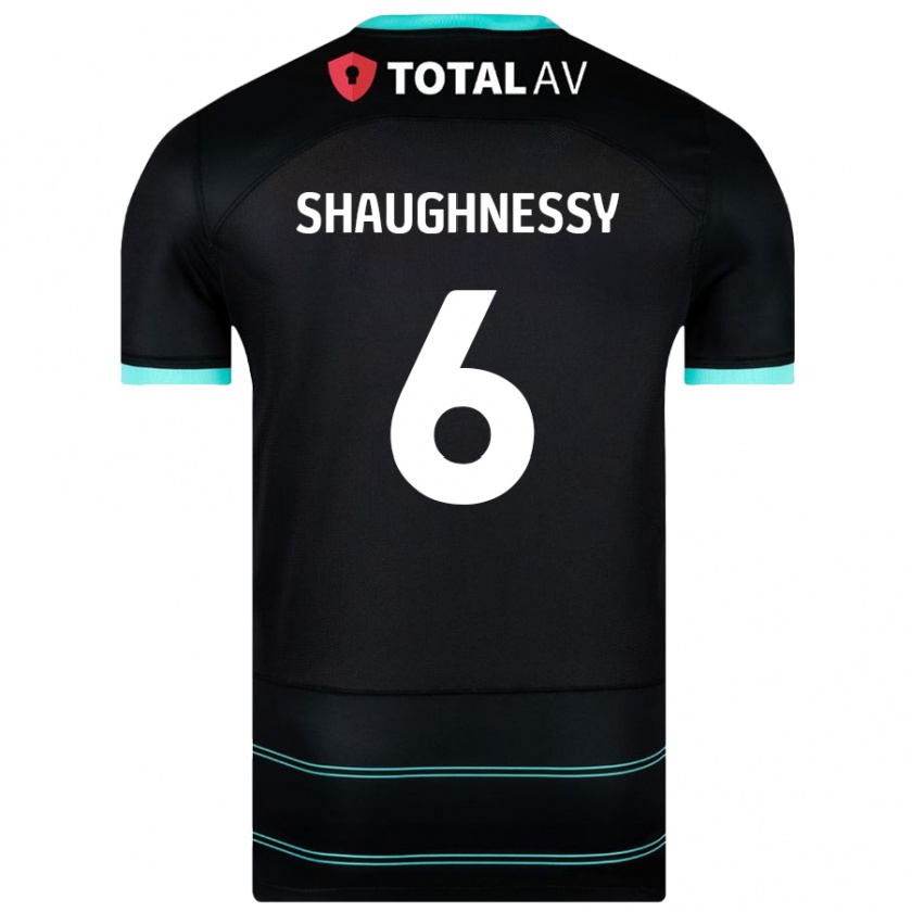 Kandiny Dames Conor Shaughnessy #6 Zwart Uitshirt Uittenue 2024/25 T-Shirt België