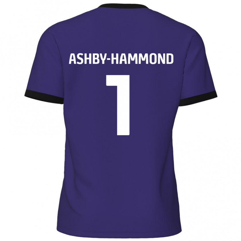 Kandiny Mujer Camiseta Taye Ashby-Hammond #1 Púrpura 2ª Equipación 2024/25 La Camisa