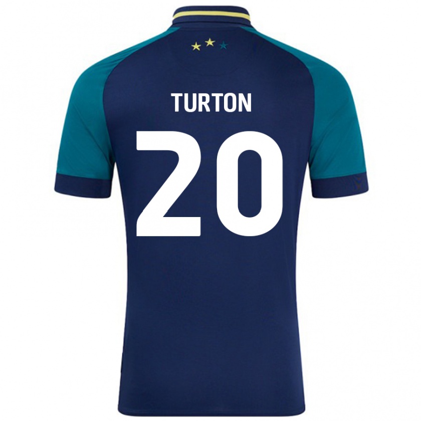 Kandiny Damen Ollie Turton #20 Marine Dunkelgrün Auswärtstrikot Trikot 2024/25 T-Shirt Österreich