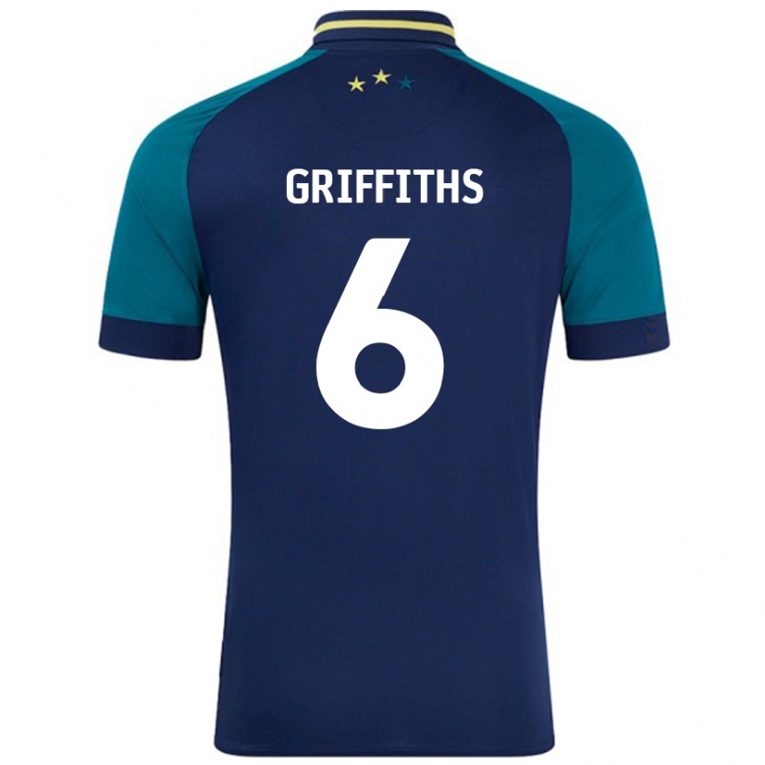 Kandiny Damen Lauren Griffiths #6 Marine Dunkelgrün Auswärtstrikot Trikot 2024/25 T-Shirt Österreich