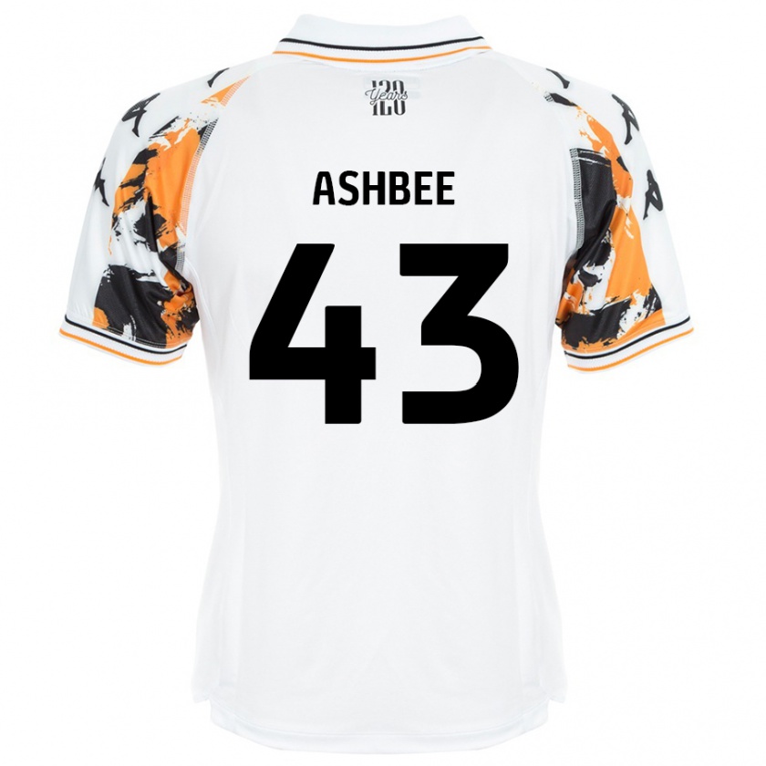 Kandiny Mujer Camiseta Stanley Ashbee #43 Blanco 2ª Equipación 2024/25 La Camisa