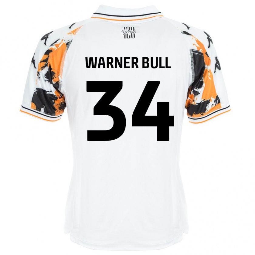 Kandiny Mujer Camiseta Lucy Warner-Bull #34 Blanco 2ª Equipación 2024/25 La Camisa