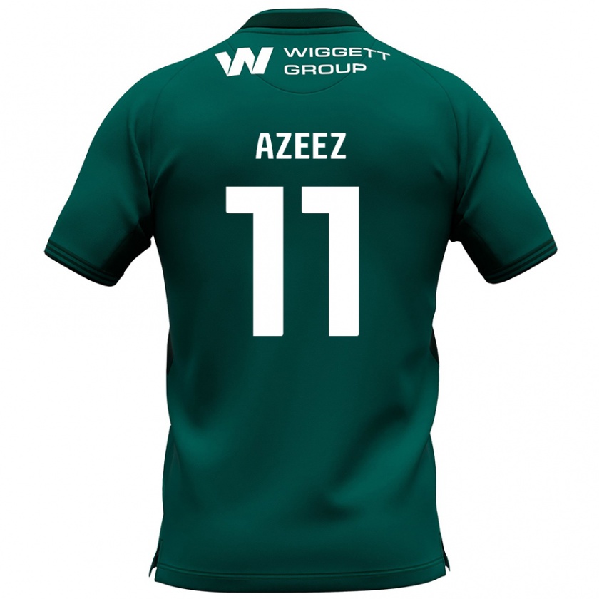 Kandiny Donna Maglia Femi Azeez #11 Verde Kit Gara Away 2024/25 Maglietta