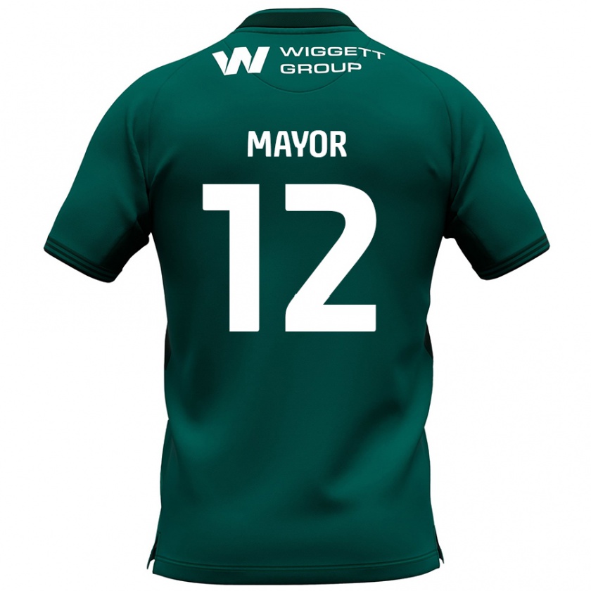 Kandiny Donna Maglia Adam Mayor #12 Verde Kit Gara Away 2024/25 Maglietta