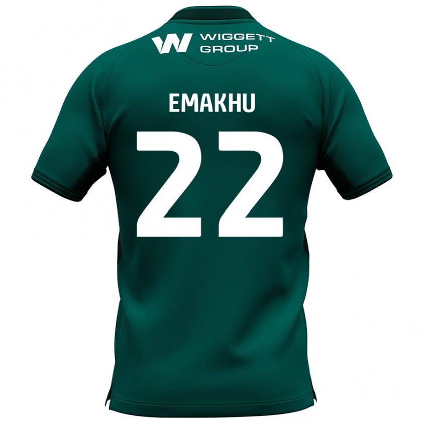 Kandiny Mujer Camiseta Aidomo Emakhu #22 Verde 2ª Equipación 2024/25 La Camisa