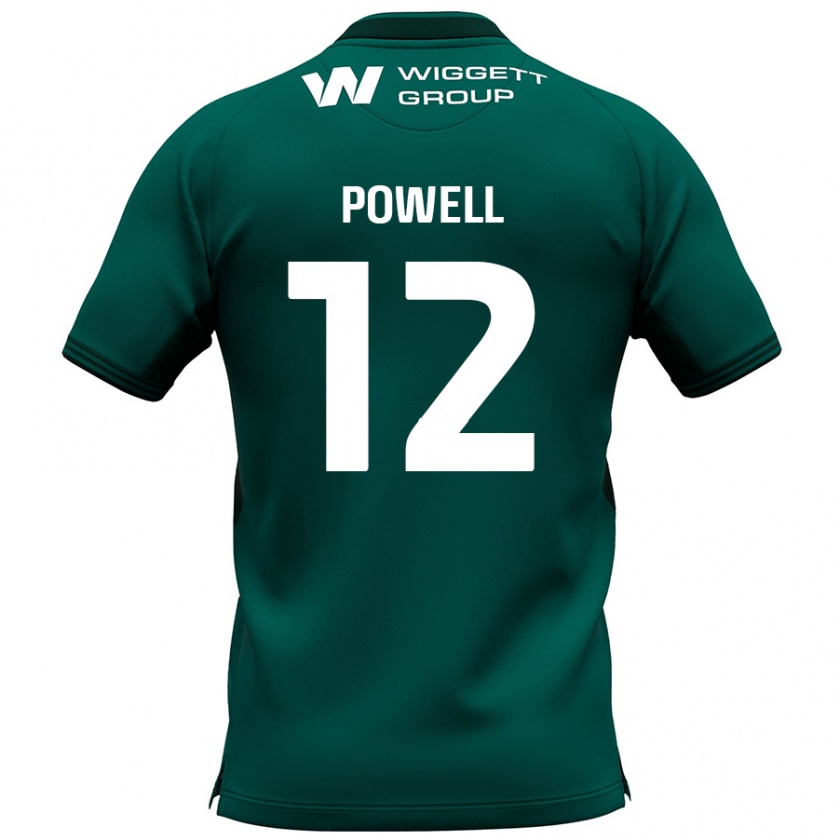 Kandiny Mujer Camiseta Beth Powell #12 Verde 2ª Equipación 2024/25 La Camisa